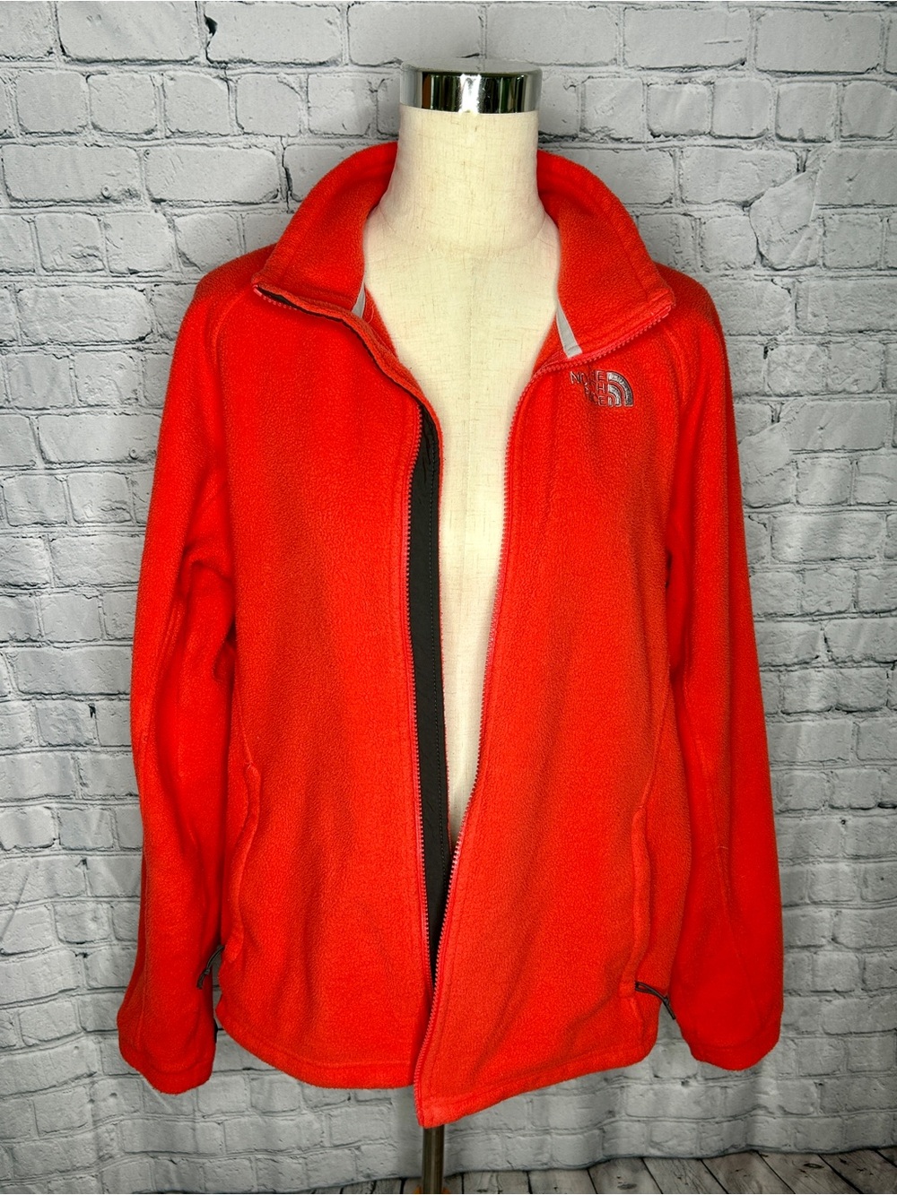 The North Face Women's Bright Coral Teddy Fleece Jacket